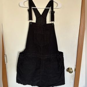 American eagle black xl corduroy overall skirt dress